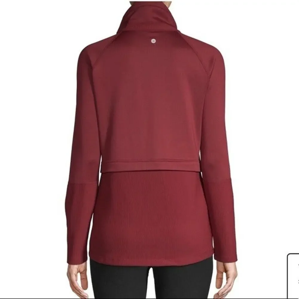 AVIA 1/2 zip pullover sweatshirt Size Small in Red Balm - Picture 2 of 5